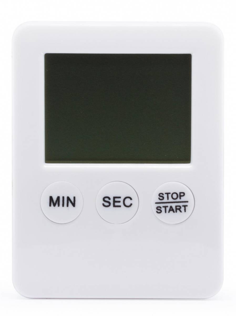 Digital timer, hvit